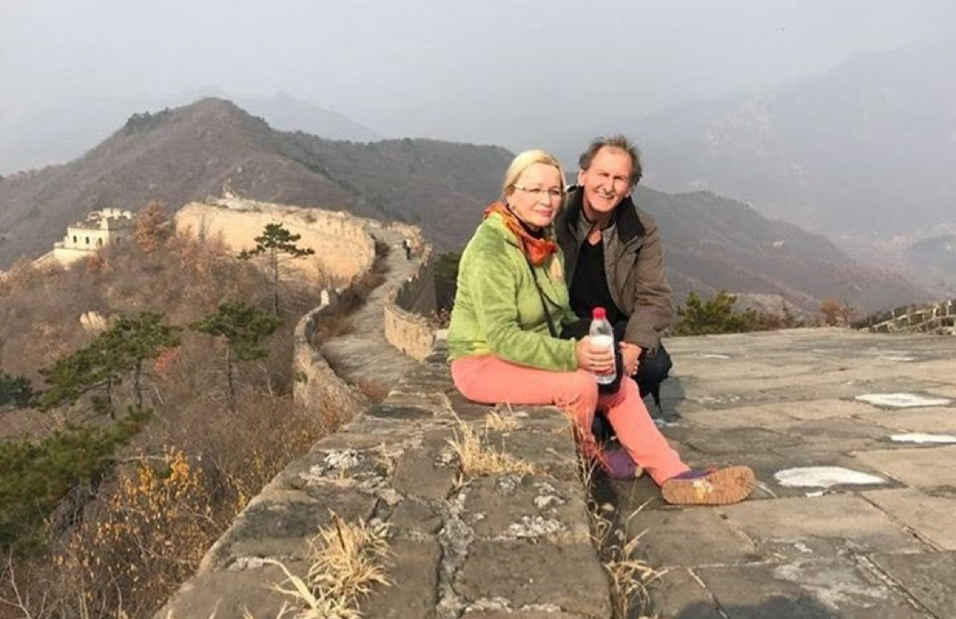Eva und Gerhard Gruber auf der Chinesischen Mauer