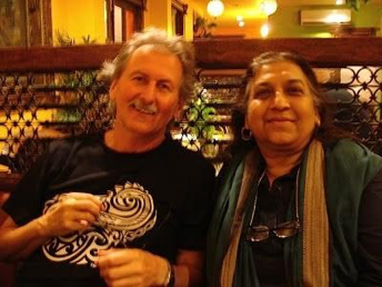 Gerhard Gruber mit Gayatri Chatterjee FTII Pune
