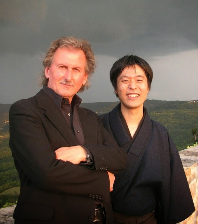 Gerhard Gruber und Ichiro Kataoka in Motovun beim Filmfestival 2007