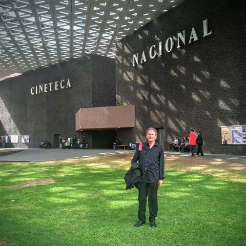 Gerhard Gruber in front of Cineteca Nacional Mexico