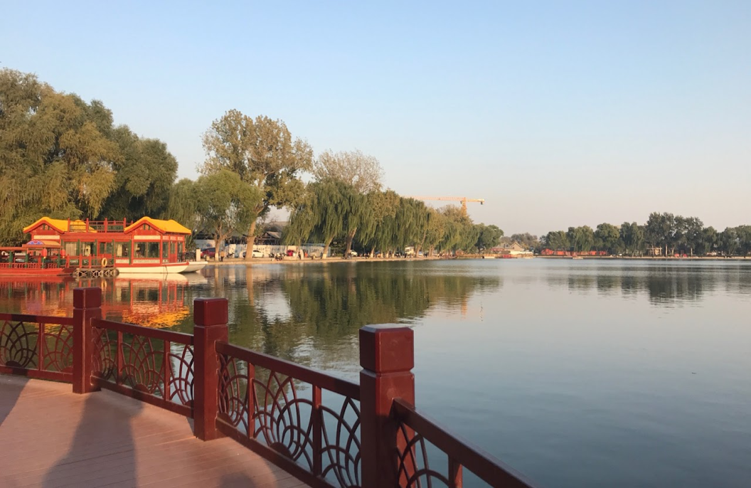 Sightseeing in Beijing on a lake
