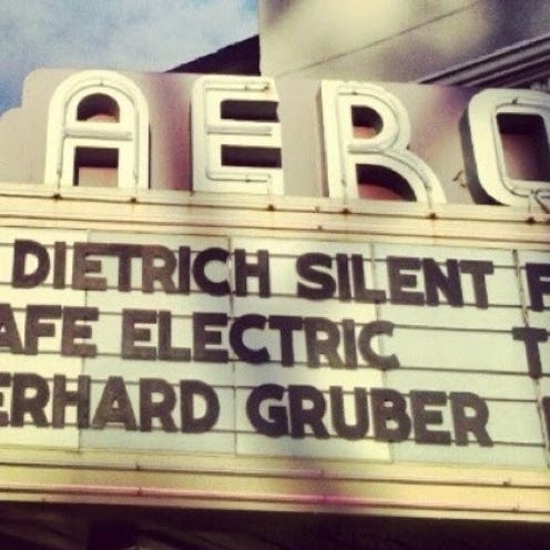 Gerhard Gruber im Aero Theatre Los Angeles